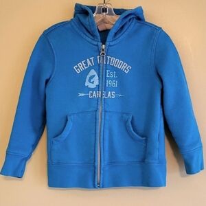 Cabela's blue zip up hoodie